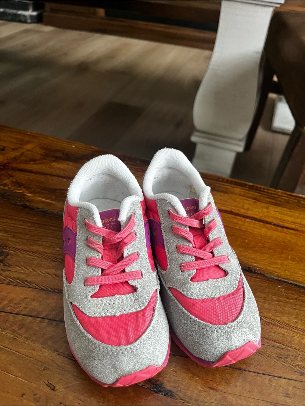 Saucony Kids Pink & Gray Sneakers